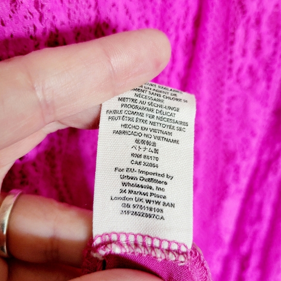 Free People Wild Pink Lace Swing Dress - Picture 7 of 7